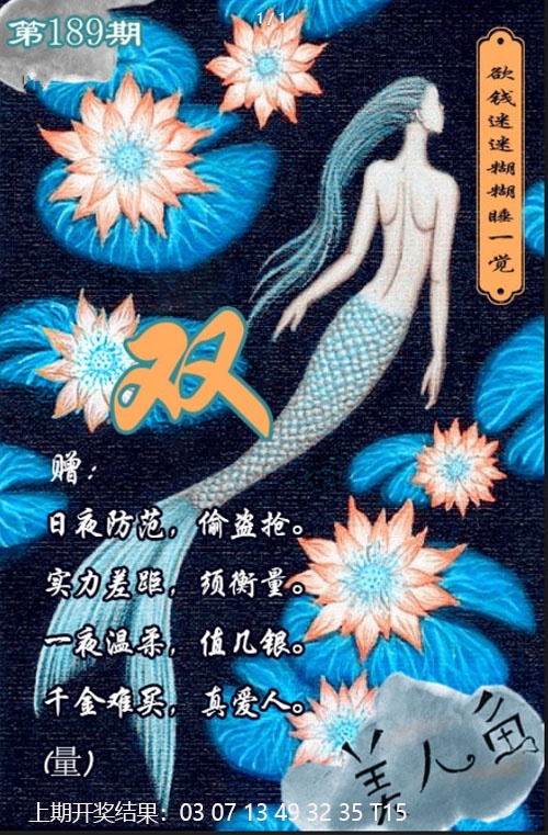 美人鱼单双中特图